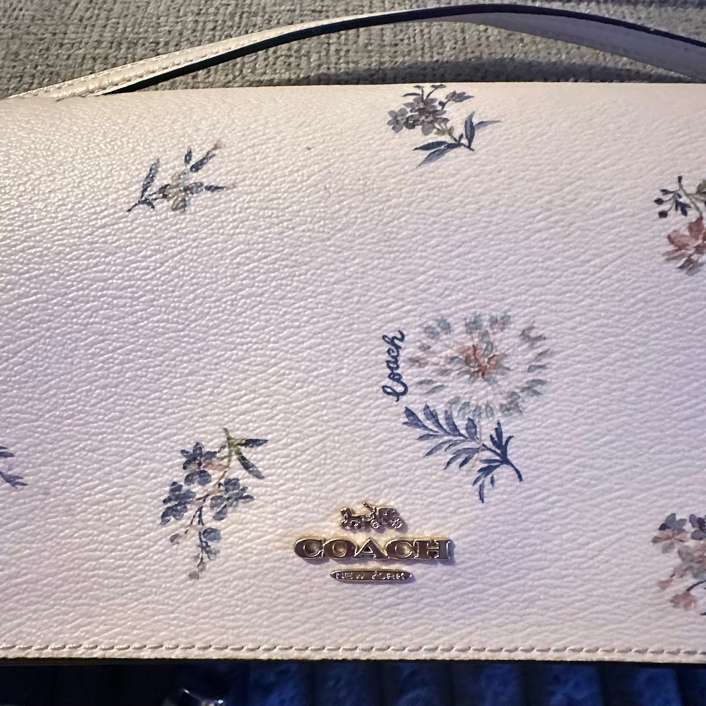 Coach Cream Floral Crossbody